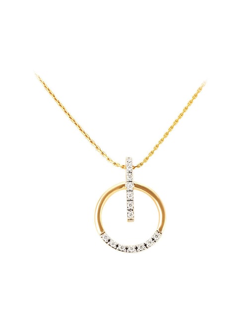 Tanishq 14k Gold \u0026 Diamond Pendant 
