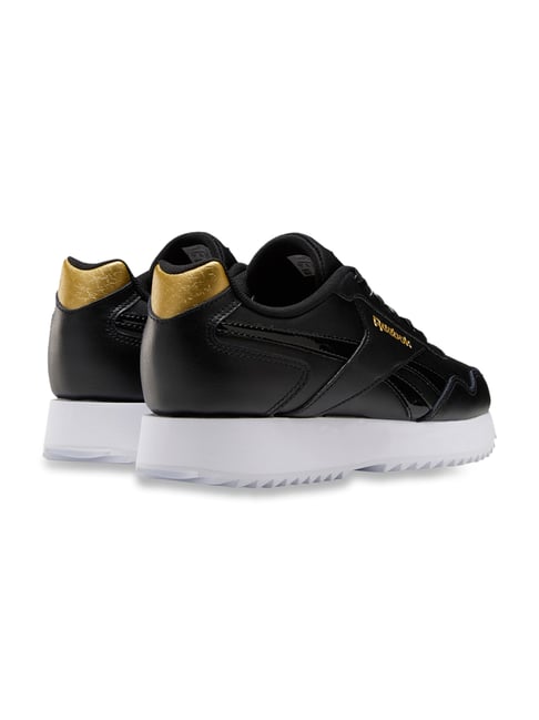 reebok black and gold