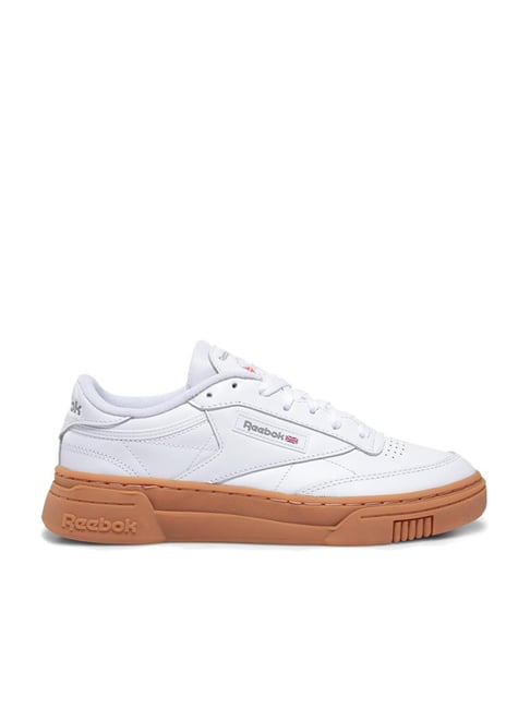 Reebok Classic Women's Club C Stacked White Sneakers