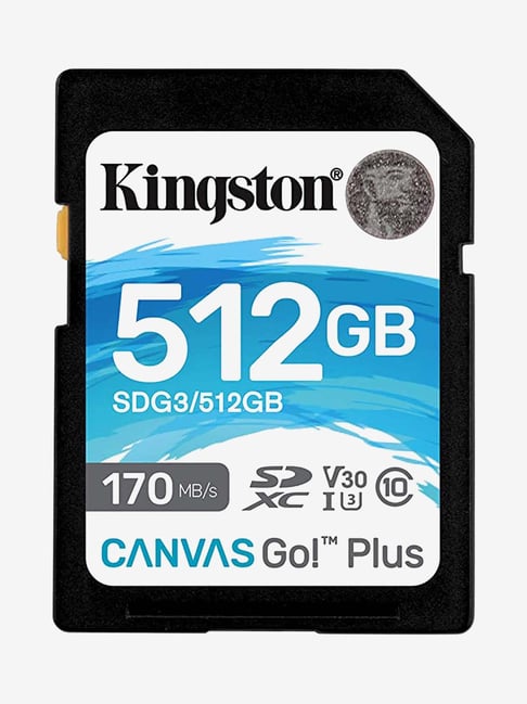 Kingston Canvas Go Plus SDXC SDG3/512 GB 512 GB UHS I Class 10 microSD Card Black