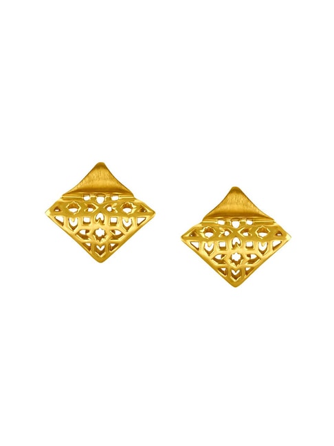 Buy Gold Earrings Online  Latest and Exclusive Designs in Gold Earrings   Tanishq  Bridal gold jewellery designs Gold earrings designs Gold jewelry  fashion