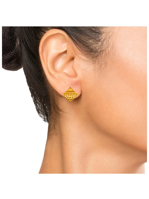 Charushila Tushi Kyra Gold Earrings-Candere by Kalyan Jewellers