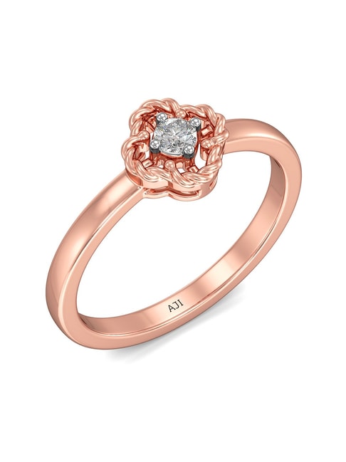 Noam Carver Rose Gold Twist Band Diamond Engagement Rings | Simon D.  Jewelers