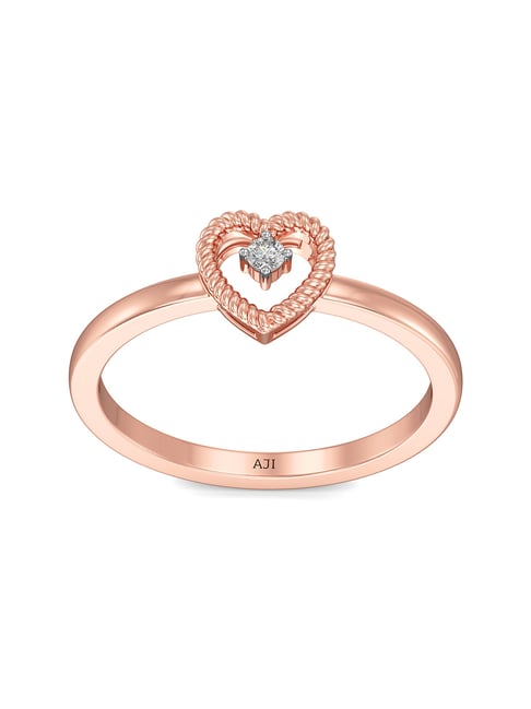 Buy Joyalukkas 18k Rose Gold & Diamond Ring for Women Online At Best