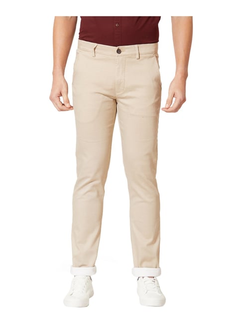 J. HAMPSTEAD Slim Fit Men Beige Trousers - Buy J. HAMPSTEAD Slim Fit Men  Beige Trousers Online at Best Prices in India | Flipkart.com