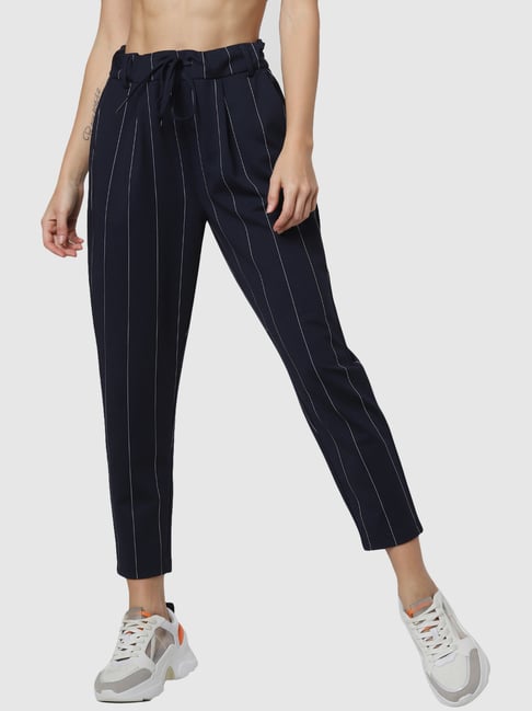 Only Navy Striped Pants