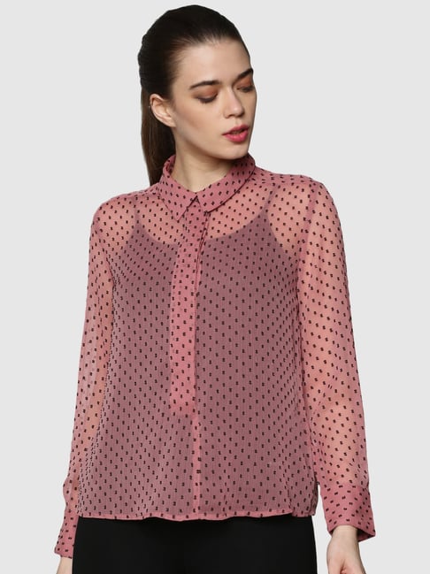 Buy Only Pink Polka Dots Top for Women Online Tata CLiQ