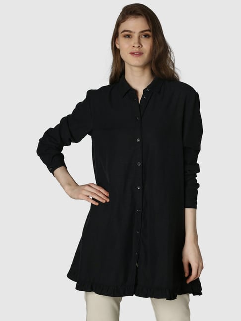 Vero Moda Black Cotton Tunic