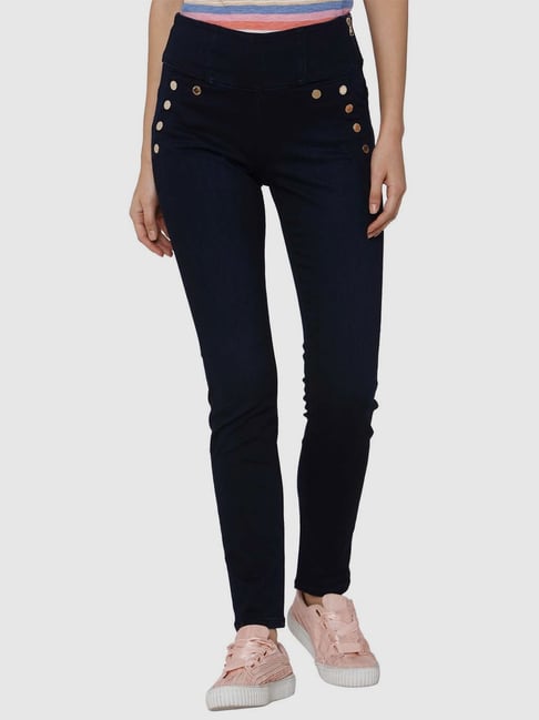 Vero Moda Blue Mid Rise Jeans