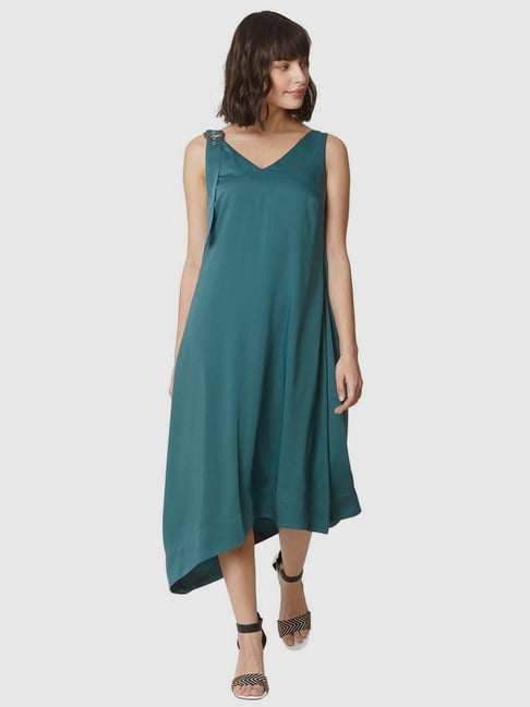 Vero Moda Green Assymetric Dress Price in India