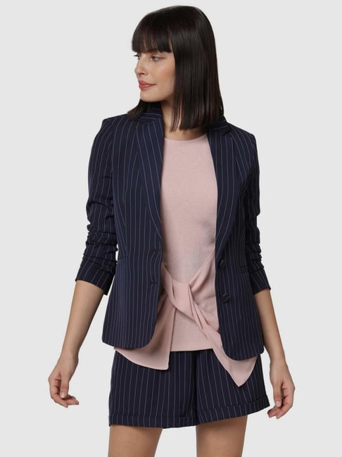 Buy Vero Moda Navy Striped Blazer for 