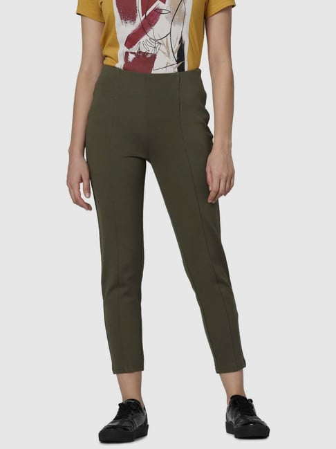 Vero Moda Green High Rise Pants