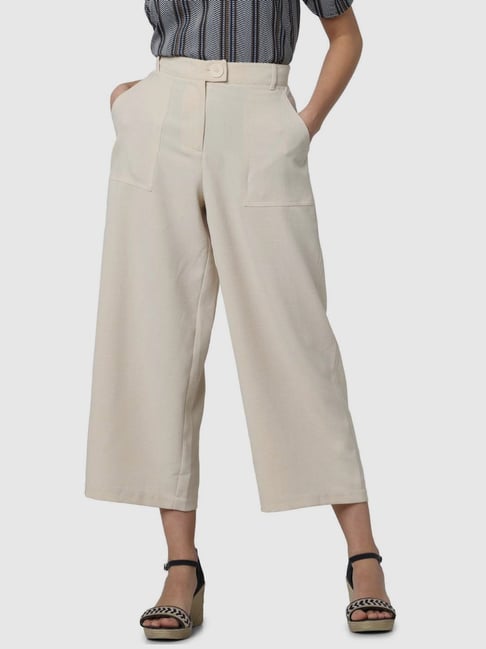 Vero Moda Beige High Rise Culottes