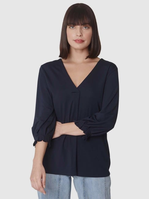 Vero Moda Navy Regular Fit Top