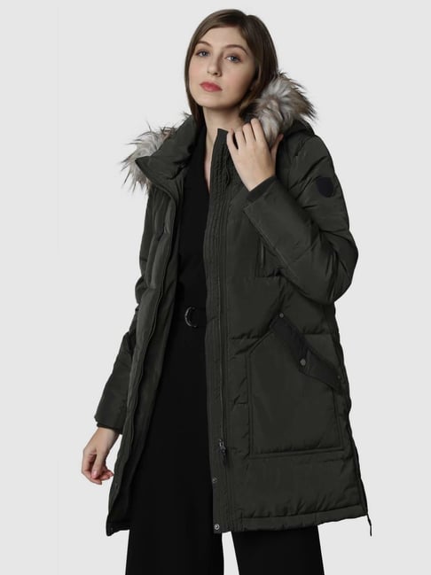 Vero Moda Grey Quilted Pattern Jacket