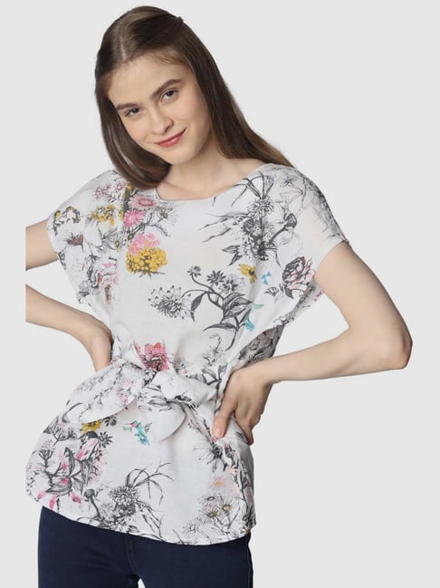 Buy Moda Snow White Cotton Top Online @ Tata CLiQ