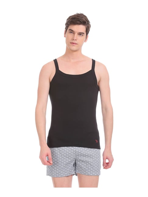 U S Polo Assn U.S. Polo Assn. Black Regular Fit Vest