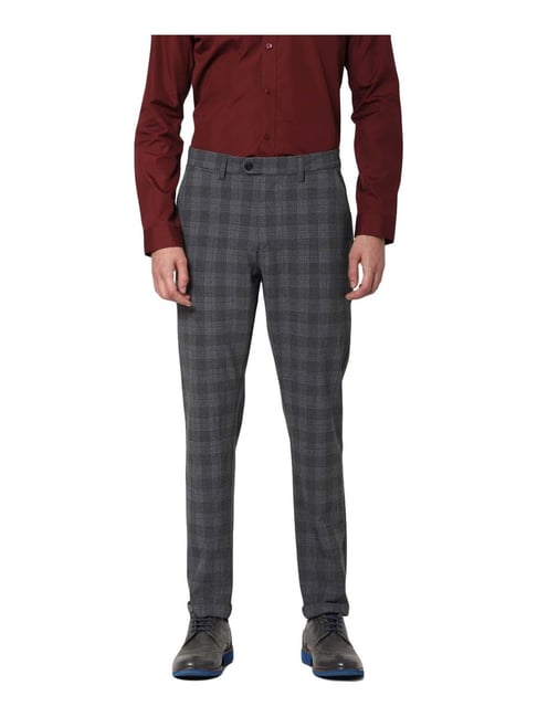 chequered chinos