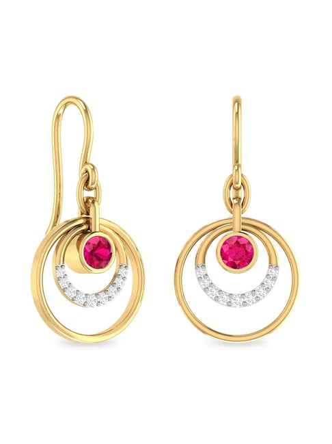 gold earrings pc jeweller