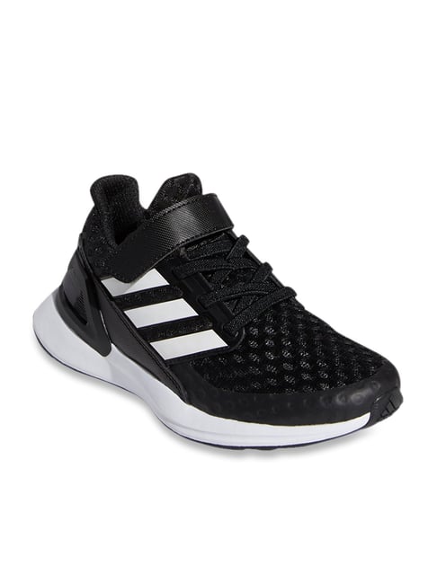 Adidas Kids Rapidarun El K Black Running Shoes