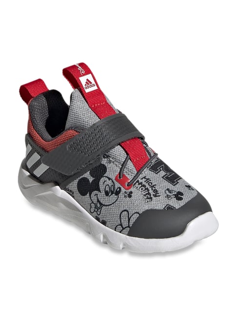 Adidas Kids Rapidaflex Mickey El I Medium Grey Training Shoes