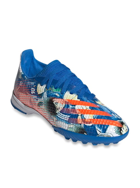 Adidas Kids X Ghosted.3 TF J Blue Football Shoes