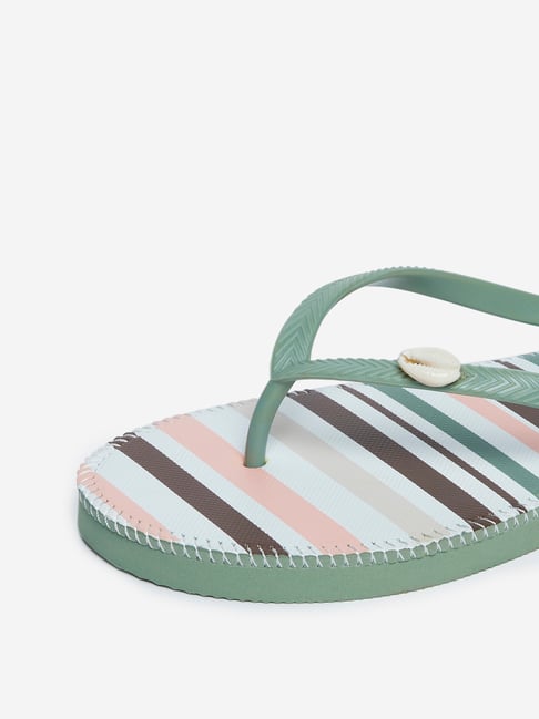 sage flip flops