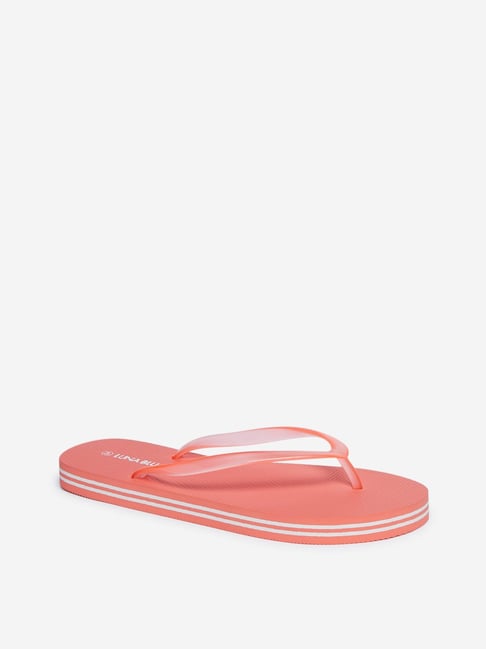 Coral best sale flip flops