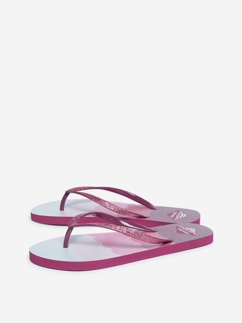 Buy LUNA BLU by Westside Light Pink Shimmer Design Flip-Flops For Women Online At Tata CLiQ