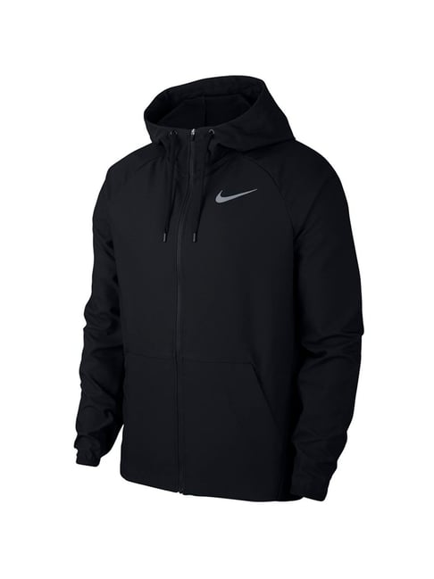 nike flex black full zip hoodie