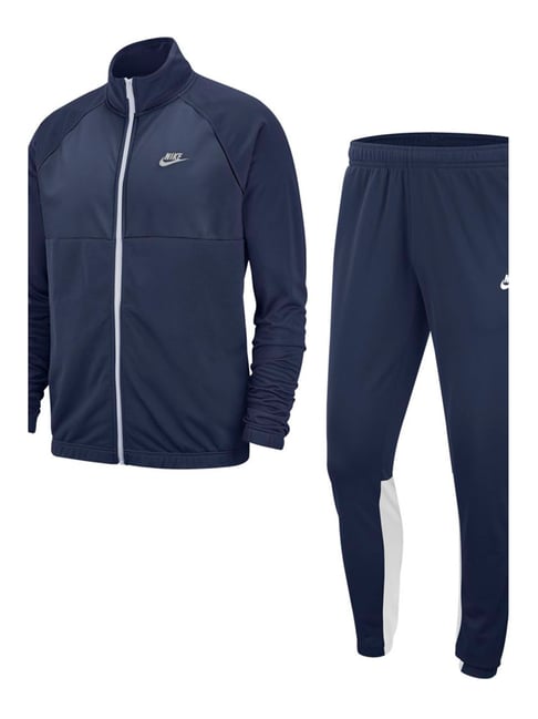 nike dark blue tracksuit