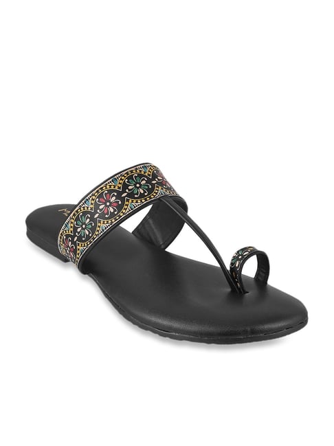 Buy Metro Black Toe Ring Sandals for Women at Best Price Tata CLiQ