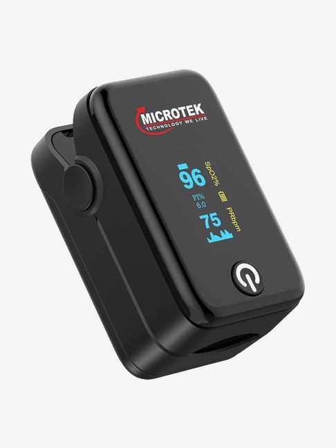 Microtek OLED Finger Pulse Oximeter (Black)