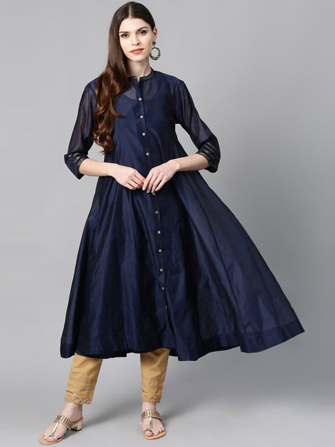 Juniper Navy A Line Kurta