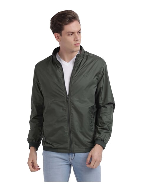 Buy Colorplus Olive Green Tailored Fit Jacket for Mens Online