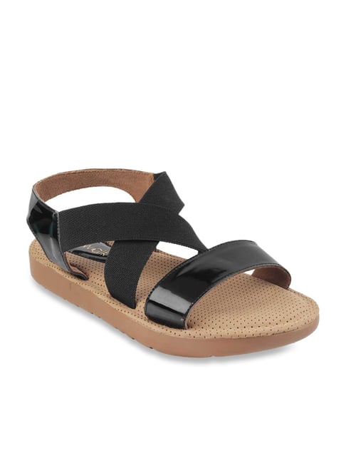 Comfy best sale black sandals