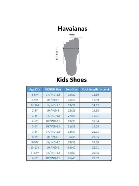 Havaianas Flip Flops Havaianas Toddler Size Chart Buy Havaianas
