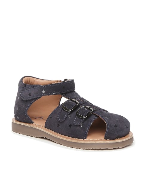 Aria Nica Kids Navy Ankle Strap Sandals