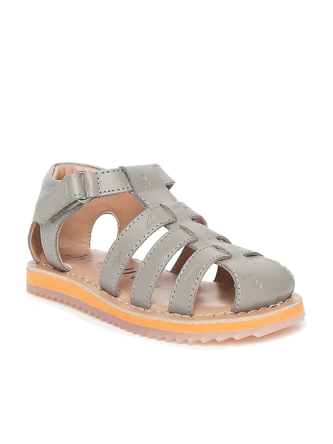 Aria Nica Kids Grey Fisherman Sandals