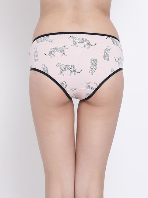 Buy Clovia Pink Animal Print Hipster Panty for Women Online @ Tata