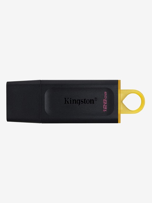 [For AU Small Finance Bank] Kingston DataTraveler Exodia 128GB USB 3.2 Gen 1 Flash Drive (Black/Yellow)