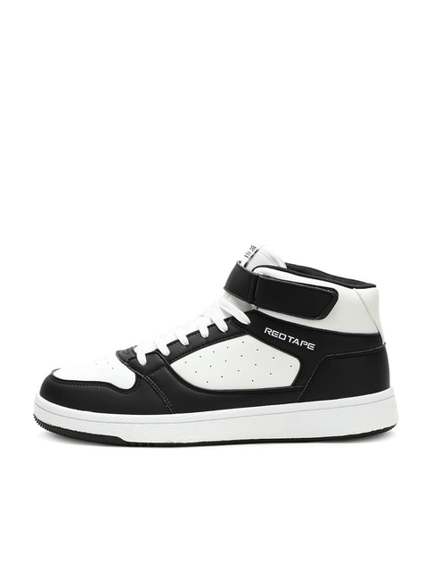 Buy Red Tape Black & White Ankle High Sneakers for Men at Best Price ...