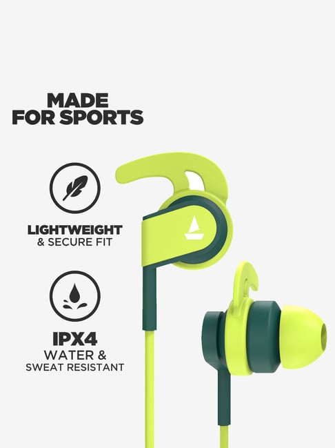 Buy boAt BassHeads 242 Wired Earphone With Mic (Neon Green) Online At
