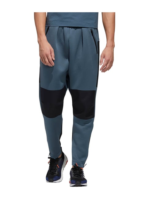 Adidas M TECH PNT Blue Regular Fit Trackpants