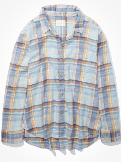 American Eagle Outfitters Blue Check Shirt Price in India
