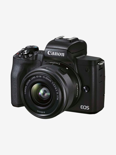 Canon EOS M50 Mark II (EF-M15-45mm F/3.5-6.3 IS STM Lens) DSLR Camera (Black)