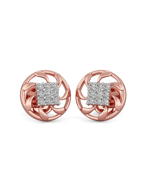 Buy Starlight Rosegold Dangle Diamond Earrings- Joyalukkas