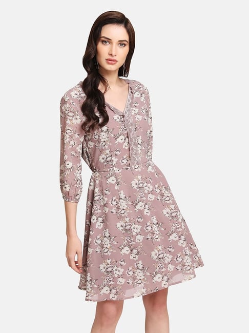 Kazo Pink Floral Print Dress Price in India