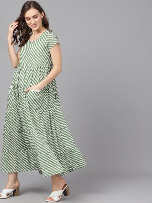 Aks women's maxi orders green dress