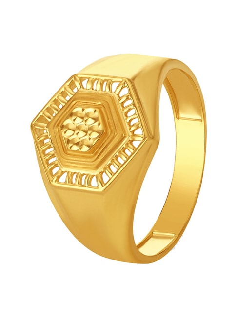 Distinguished Yellow Gold Filigree Finger Ring